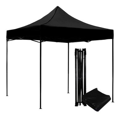 Toldo Plegable Jardimex 3x3 Carpa Impermeable Protección UV Negro