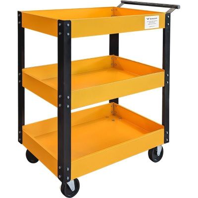 Carrito Servicio Multiusos Gutstark 3 Charolas Acero 120kg