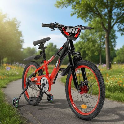 Imagen 2 del producto Bicicleta Infantil Rodada 20 Ni os Bici Color Rojo Luces Led Tama o Del Cuadro L