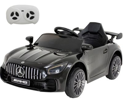 Carrito Montable Electrico 12v Coche Mercede Benz 3 A 6 Años negro