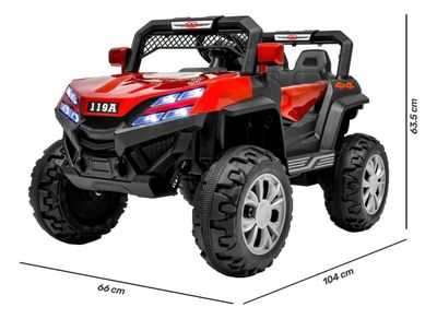 Imagen 2 del producto  AUTO A BATERIA Buggy Electrico Luces Musica Usb Control ROJIZO