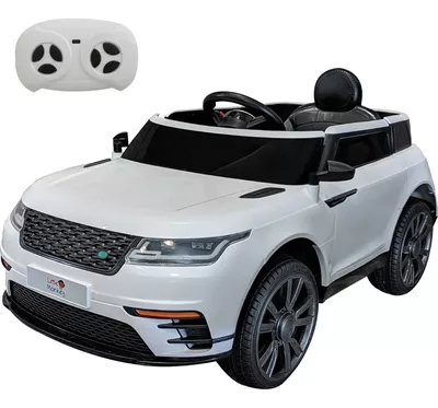 Auto Jeep Electrico A Bateria Con Control Carro Para Ni o Mp3 12v Blanco/negro