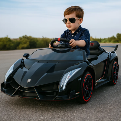 Imagen 2 del producto Auto Electrico Deportivo Bateria Lamborghini Usb Mp3 12v Negro