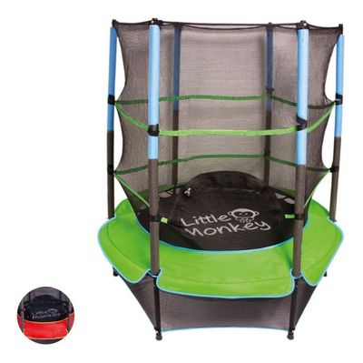 Cama Elastica Junior 1.4M 45Kg Trampolin Brincolin Infantil Tumbling Juego verde