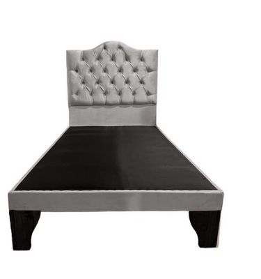 Cama 1 Plaza Ovalada Incluye Base y Respaldo Perla Flobal
