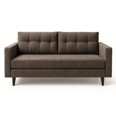 Sofá París 3 Cuerpos Tela Marron Flobal