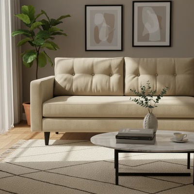 Imagen 2 del producto Sofá 3 Cuerpos Paris - Beige Repelente a Líquidos