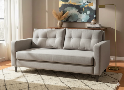 Imagen 2 del producto Sofá París 3 Cuerpos Tela Gris Perla Repelente a Liquidos Flobal