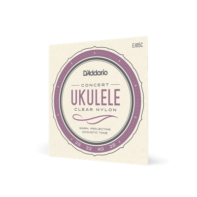 Cuerdas ENC UKELELE (CONCIERTO) CLEAR NYLON EJ65C DADDARIO