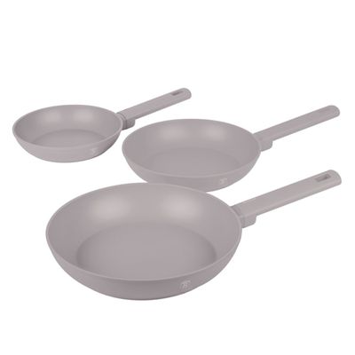 SET DE SARTENES 3 PZS TAUPE COLLETION ANTIADHERENTE