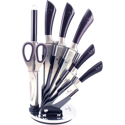 SET DE CUCHILLOS CON SOPORTE DE ACRILICO 8 PCS