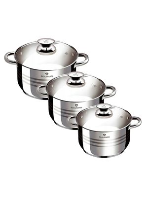 set de olla 6 pcs acero inox