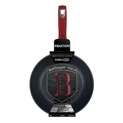 WOK 28 CM METALLIC LINE BURGUNDY EDITION ANTIADHERENTE 3,2 LTS