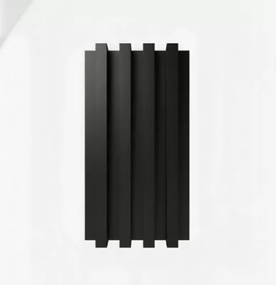WALL PANEL PVC 10 PZS 3D 16x250 cm Black liso