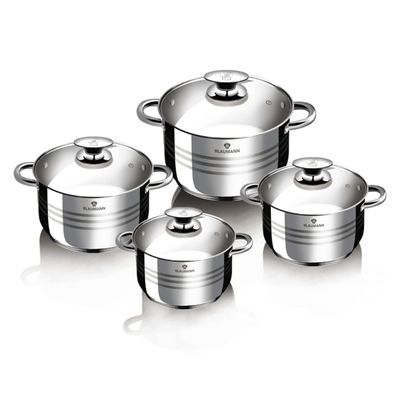 BATERIA DE CODINA 8 PZS GOURMET LINE  ACERO INOXIDABLE