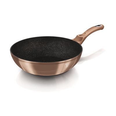 WOK 28 CM METALLIC LINE ROSE GOLDEN EDITION ANTIADHERENTE 3,2 LTS