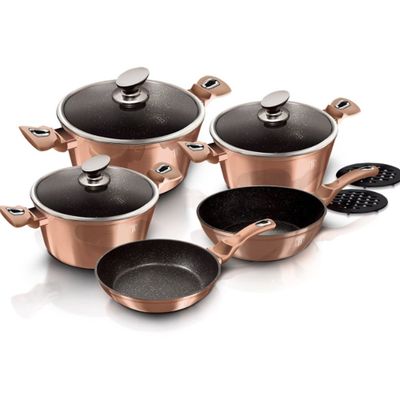 Imagen 2 del producto BATERIA DE COCINA 10 PZS COPPER METALLIC LINE ANTIADHERENTE