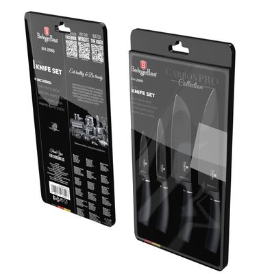 Imagen 2 del producto SET DE CUCHILLOS 4 PZS METALLIC LINE CARBON PRO EDITION ACERO INOXIDABLE