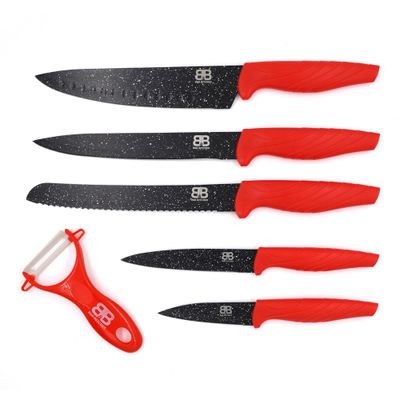 Set de Cuchillos 6 pcs acero inoxidable