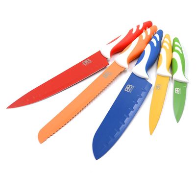 Imagen 2 del producto set de cuchillos 5 pzs acero inoxidable