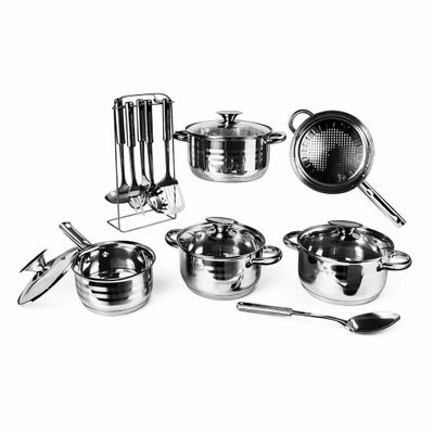 Imagen 2 del producto BATERIA DE COCINA 17 PZS GOURMET LINE ACERO INOXIDABLE