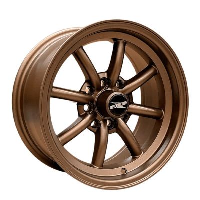 SET 4 LLANTA 14X7 4X100/4X114 ET10 MBRNZ MINILIGHTS