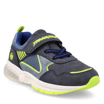 Zapatilla Niño Luces Bubblegummers Ocean Azul Marino