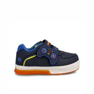 Zapatilla Niño Bubblegummers Neon Azul Marino