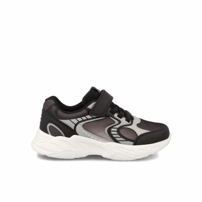 Zapatilla Niño Bubblegummers Derby Negro - Gris