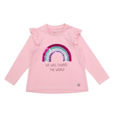 Polera Manga Larga Niña Bubblegummers Julieta Rosado