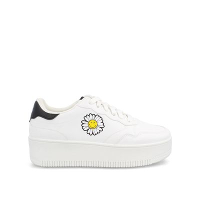 Zapatilla Mujer North Star SmileyWorld Mayo Blanco