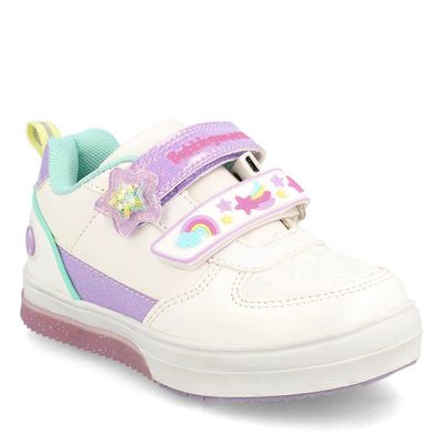 Imagen 1 del producto Zapatilla Niña Bubblegummers Luces Neon Blanco-Lila