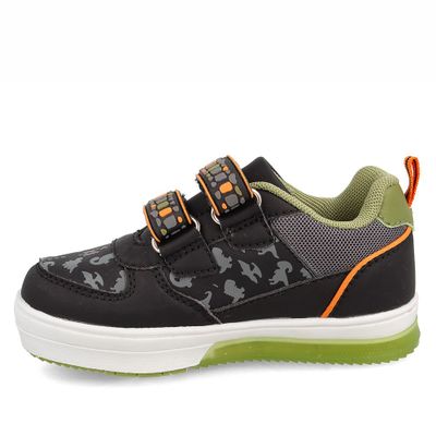 Imagen 2 del producto Zapatilla Niño Bubblegummers Luces Neon Negro-Naranja