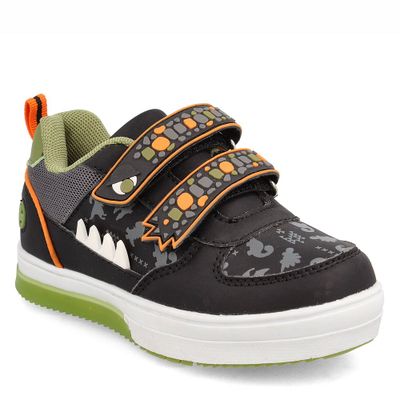 Imagen 2 del producto Zapatilla Niño Bubblegummers Luces Neon Negro-Naranja