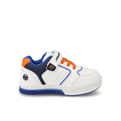 Zapatilla Niño Bubblegummers Neon Blanco-Azul