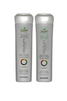 Pack Shampoo y Mascarilla Matizador Azul Plata Naissant