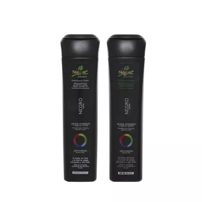 Pack Shampoo y Mascarilla Matizador Negro Naissant
