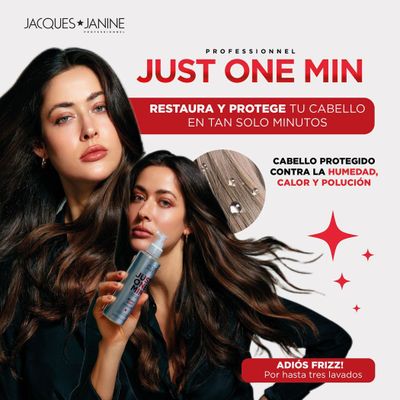 Imagen 2 del producto Rutina Capilar Brillo + Antifrizz + Hidratación Just One Min Jacques Janine