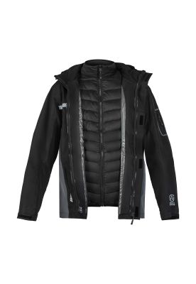 Imagen 2 del producto Parka Hombre desmontable 3 en 1 negra Absolute Zero Z-8000