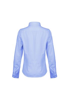Blusa Oxford Manga Larga Celeste UPF 20