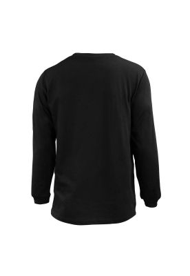 polera polo negra manga larga UPF 35