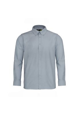 Camisa Oxford Manga Larga Gris UPF 20