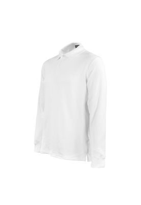 Polera pique blanca manga larga UPF 25