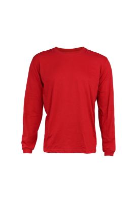 polera polo roja manga larga UPF 25