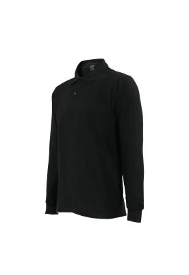 Imagen 2 del producto polera pique negra manga larga UPF 40