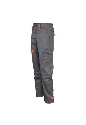 Imagen 2 del producto Pantalon Gabardina Gris/Naranjo