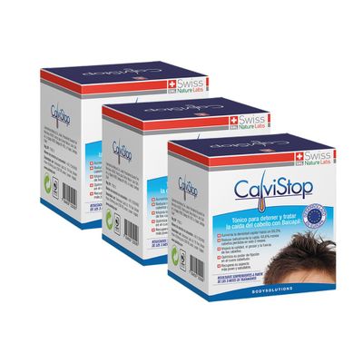 Calvistop - 3 Estuches con 4 frascos (3 meses)