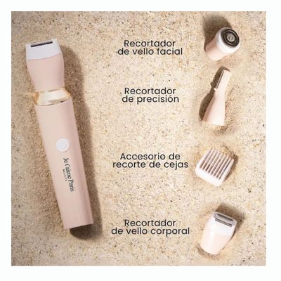 Imagen 2 del producto Maquina Depiladora Facial y Corporal Para Mujer Portatil Je T Aime Paris Beauty Con 4 Accesorios