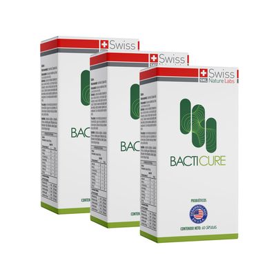 Imagen 2 del producto Pack  3 Bacticure Salud Intestinal 180 Capsulas