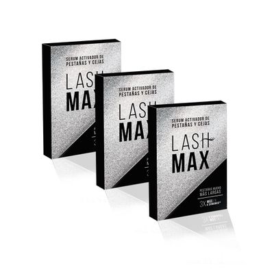 LashMax - 3 Estuches con 2 frascos (3 Meses)